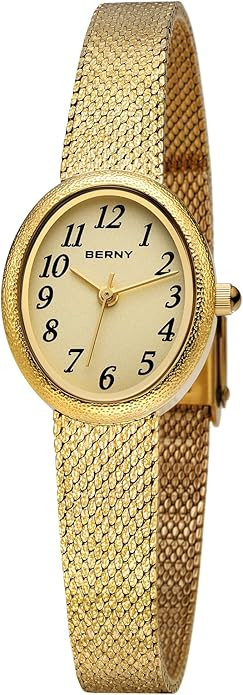 BERNY Vintage Gold Watches for Women, Dainty Women's Wrist Watch | Amazon (US)