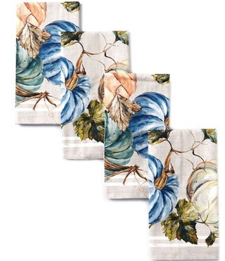 Festive Fall Heirloom Pumpkin Napkins, Set of 4 | Dillard's