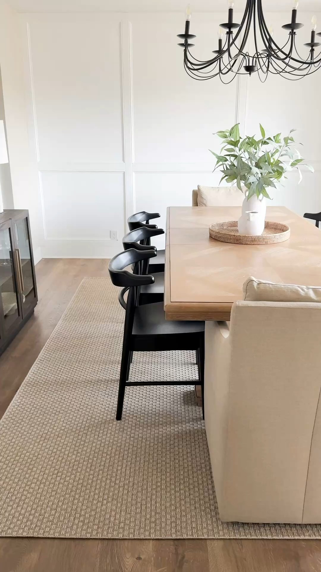 Love both of these dining chairs! 

Upholstered chair, black dining chair, area rug 

#LTKHome #LTKSaleAlert #LTKFindsUnder100