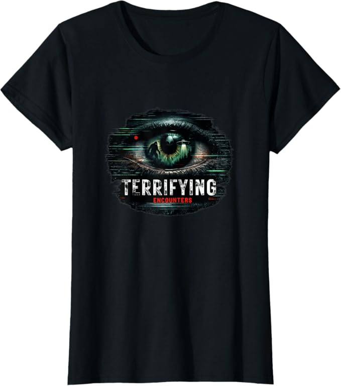 Terrifying Encounters Paranormal Horror Mystery Graphic T-Shirt | Amazon (US)