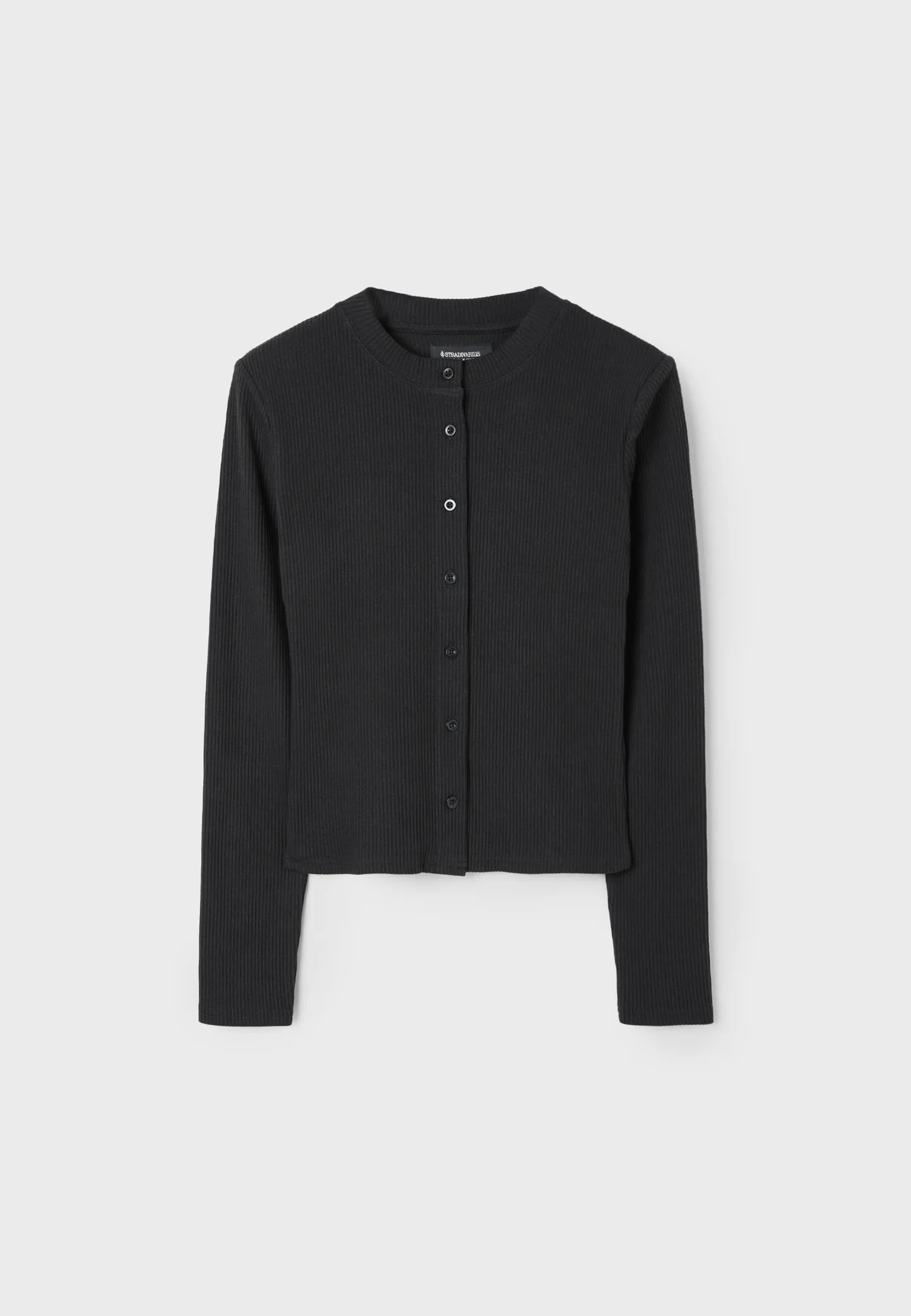 Knit cardigan with padded shoulders | Stradivarius (UK)