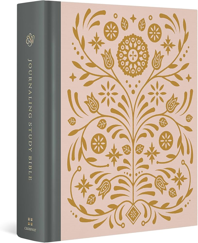 ESV Journaling Study Bible (Cloth over Board, Blush/Ochre, Floral Design) | Amazon (US)