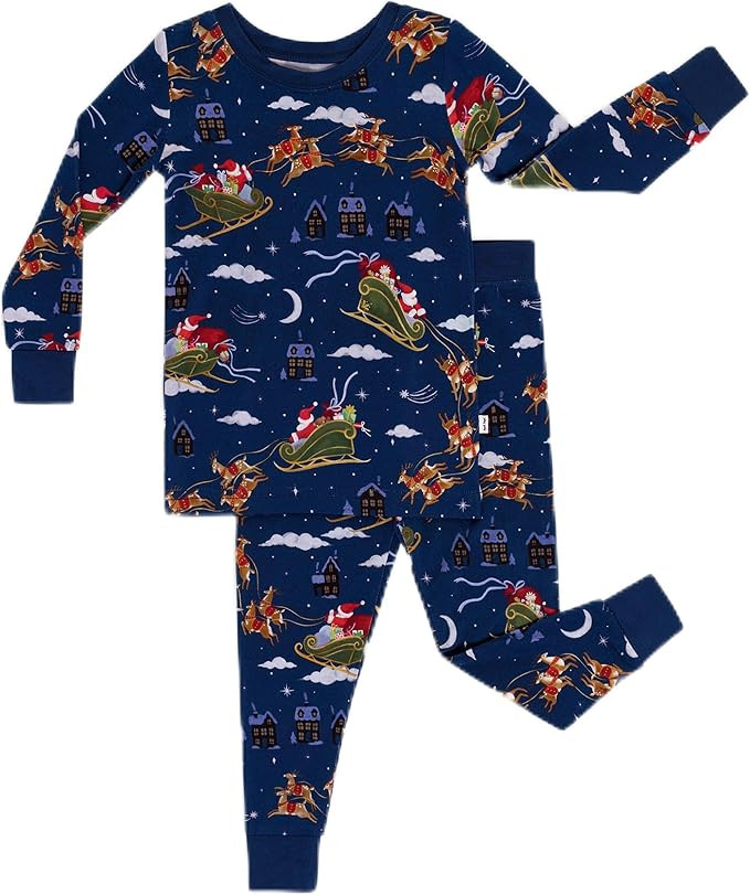 Little Sleepies Two-Piece Pajama Set for Boys & Girls, Soft Viscose from Bamboo Toddler Pajamas f... | Amazon (US)