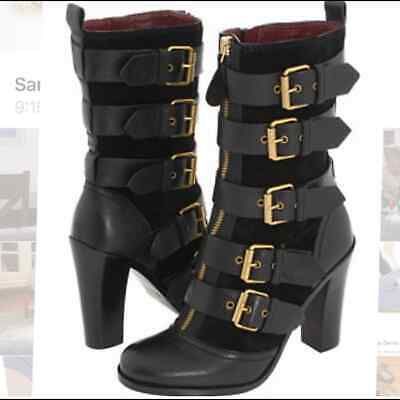 Marc by Marc Jacobs Buckled Leather and Suede Boots  | eBay | eBay US