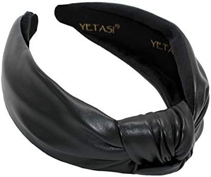 Knotted Headband for Women are Classy. Black Leather Headbands for Women Go with Everything. Black H | Amazon (US)