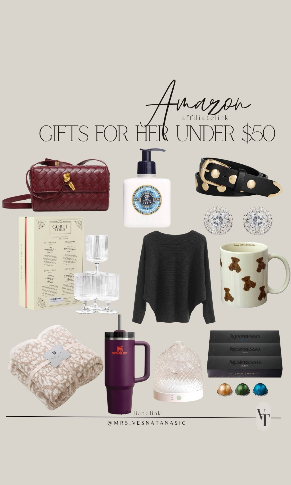 Amazon gifts under $50 for her! I would love all of these myself! @amazon #amazonfinds #founditonamazon #giftideasforher #giftsforher #stockingstuffers 

#LTKGiftGuide #LTKHoliday #LTKCyberWeek