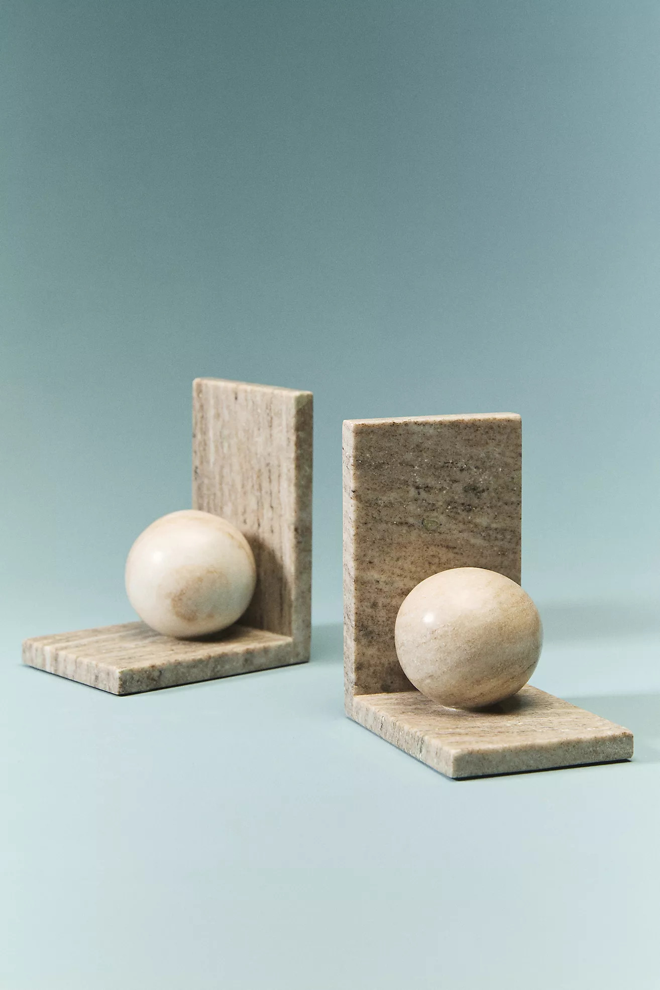 Marble Sphere Bookends | Anthropologie (US)
