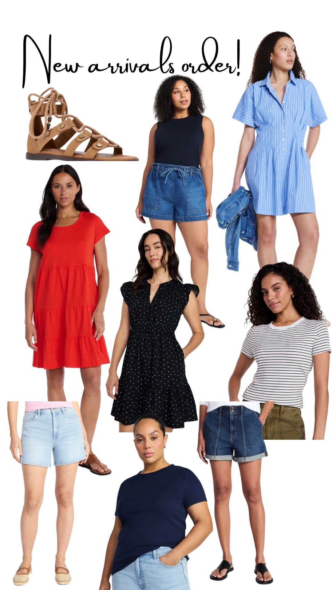 What I ordered from Walmart to try on this week! Large dresses. XL ribbed tees. Size 16 light wash denim shorts and dark wash utility shorts. XL drawstring utility shorts. Ordered my true size 8 in the sandals.  

#LTKMidsize #LTKOver40 #LTKmomlife
