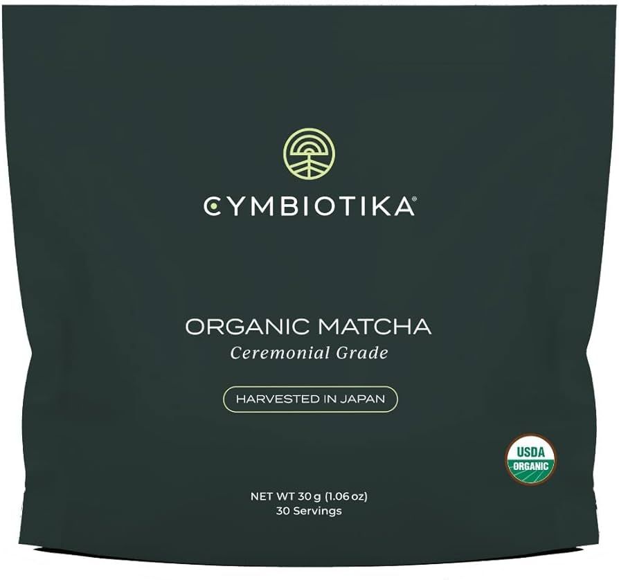 CYMBIOTIKA Japanese Organic Matcha Green Tea Powder, Gluten Free & Vegan Authentic Ceremonial Gra... | Amazon (US)