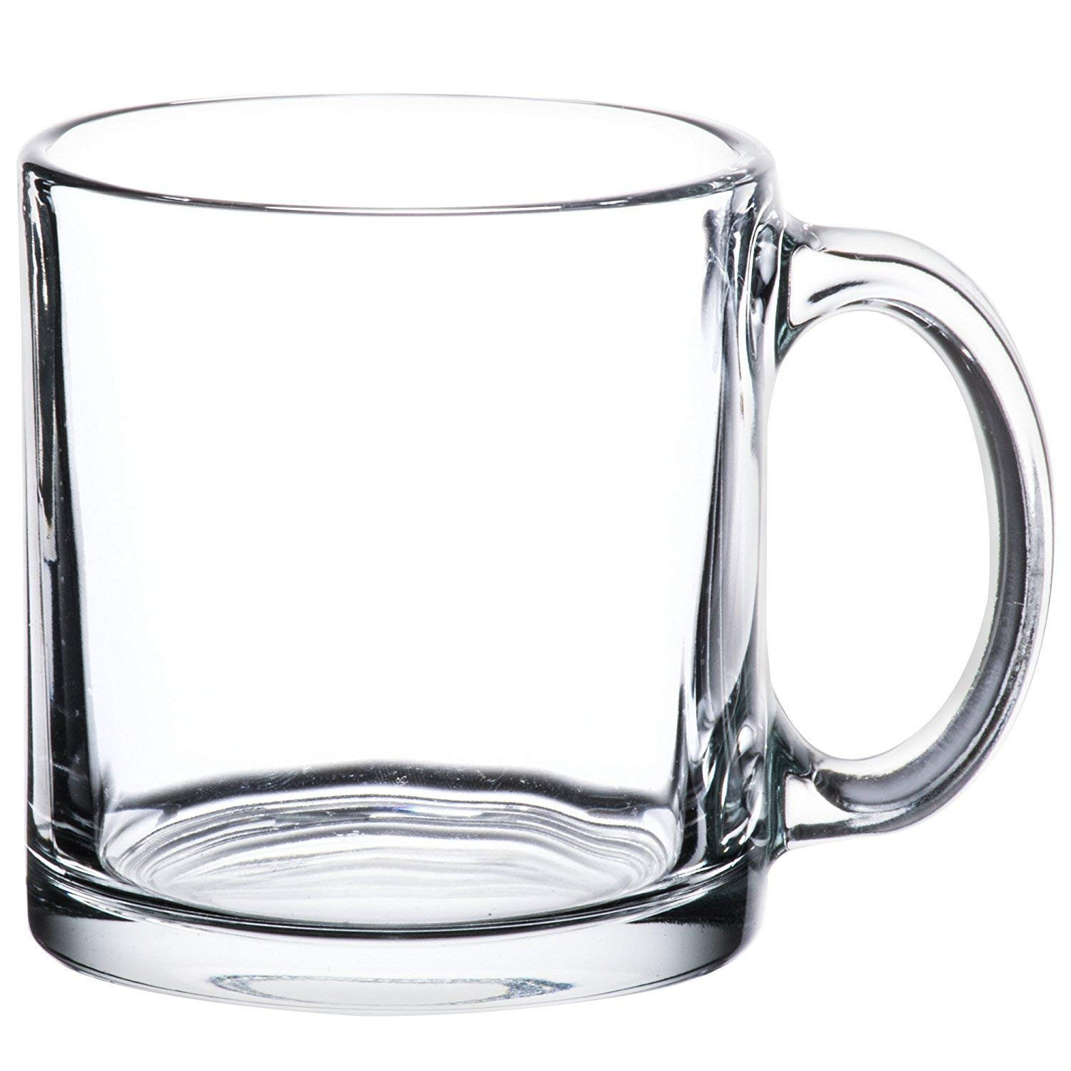 Libbey Crystal Coffee Mug Warm Beverage Mugs Set of (13 oz) (6) | Amazon (US)