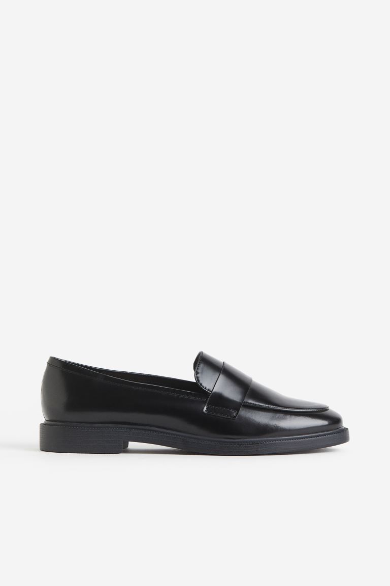 Leather loafers - Black - Ladies | H&M GB | H&M (UK, MY, IN, SG, PH, TW, HK)