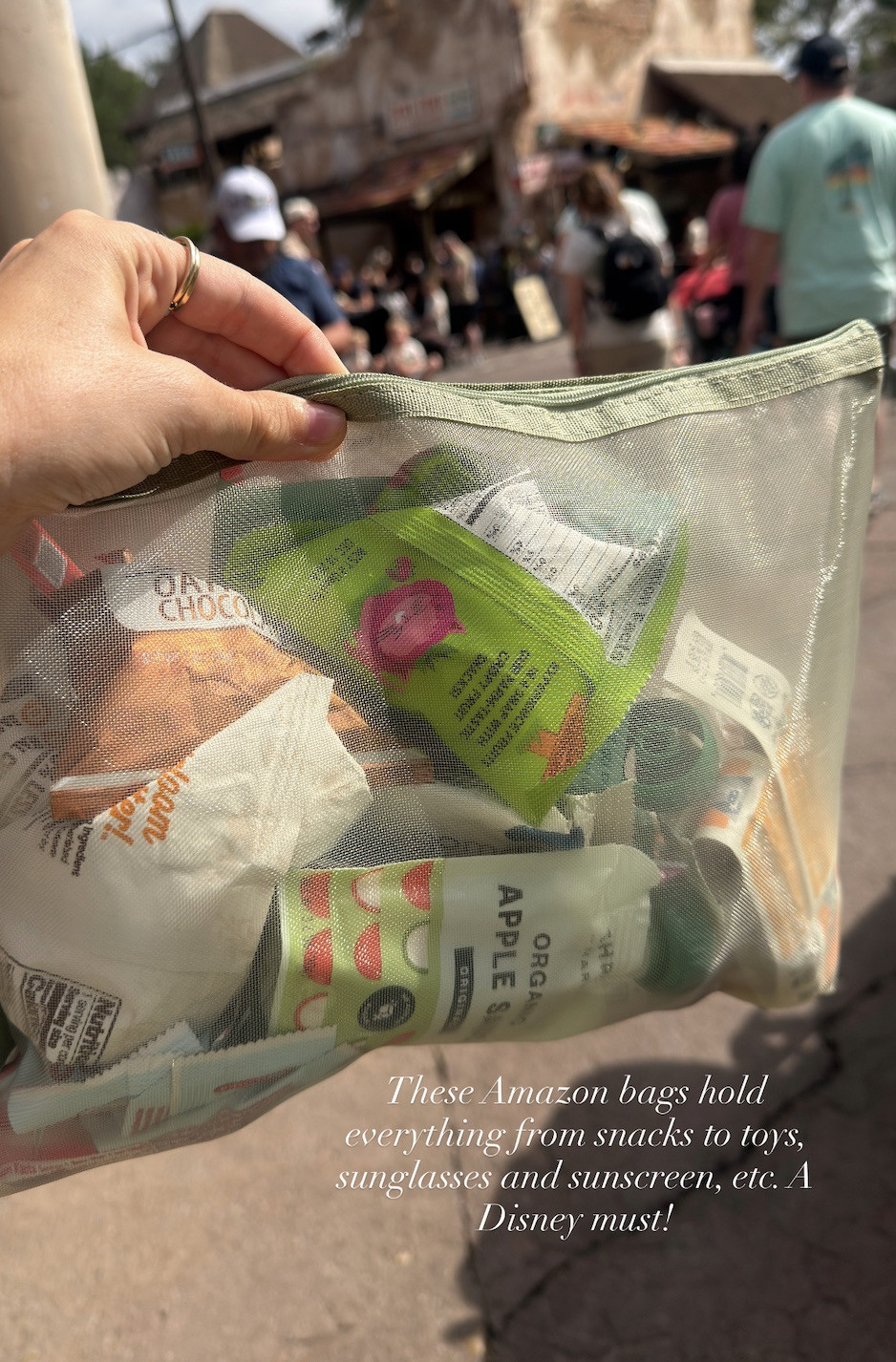 Mom hack! These mesh bags are the perfect way to keep everything organized & good to go while you're in Disney or just everyday!  

 #LTKdayinmylife #LTKmomlife