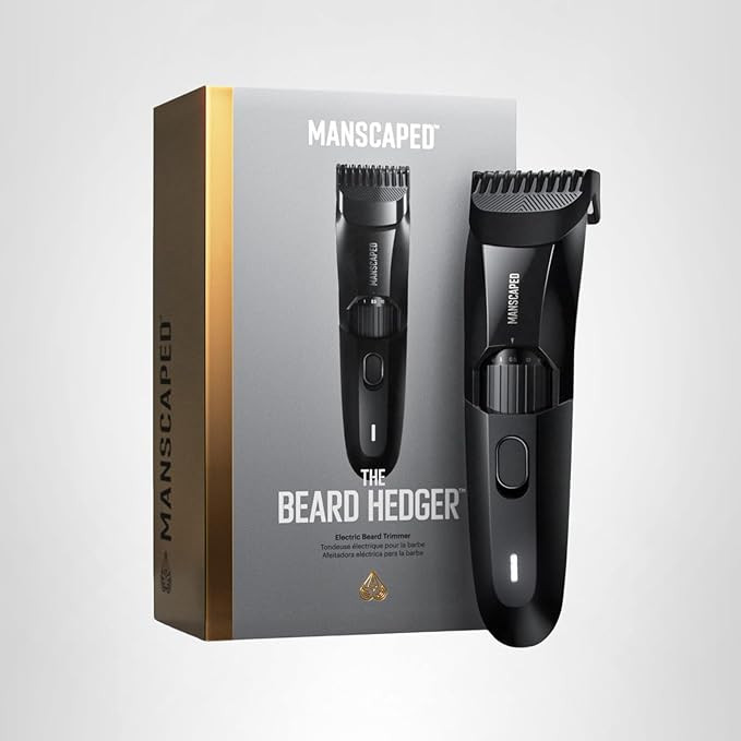 MANSCAPED® The Beard Hedger® Premium Men's Beard Trimmer, 20 Length Adjustable Blade Wheel, Sta... | Amazon (US)