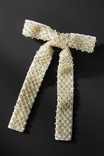 Textured Beaded Bow | Anthropologie (US)