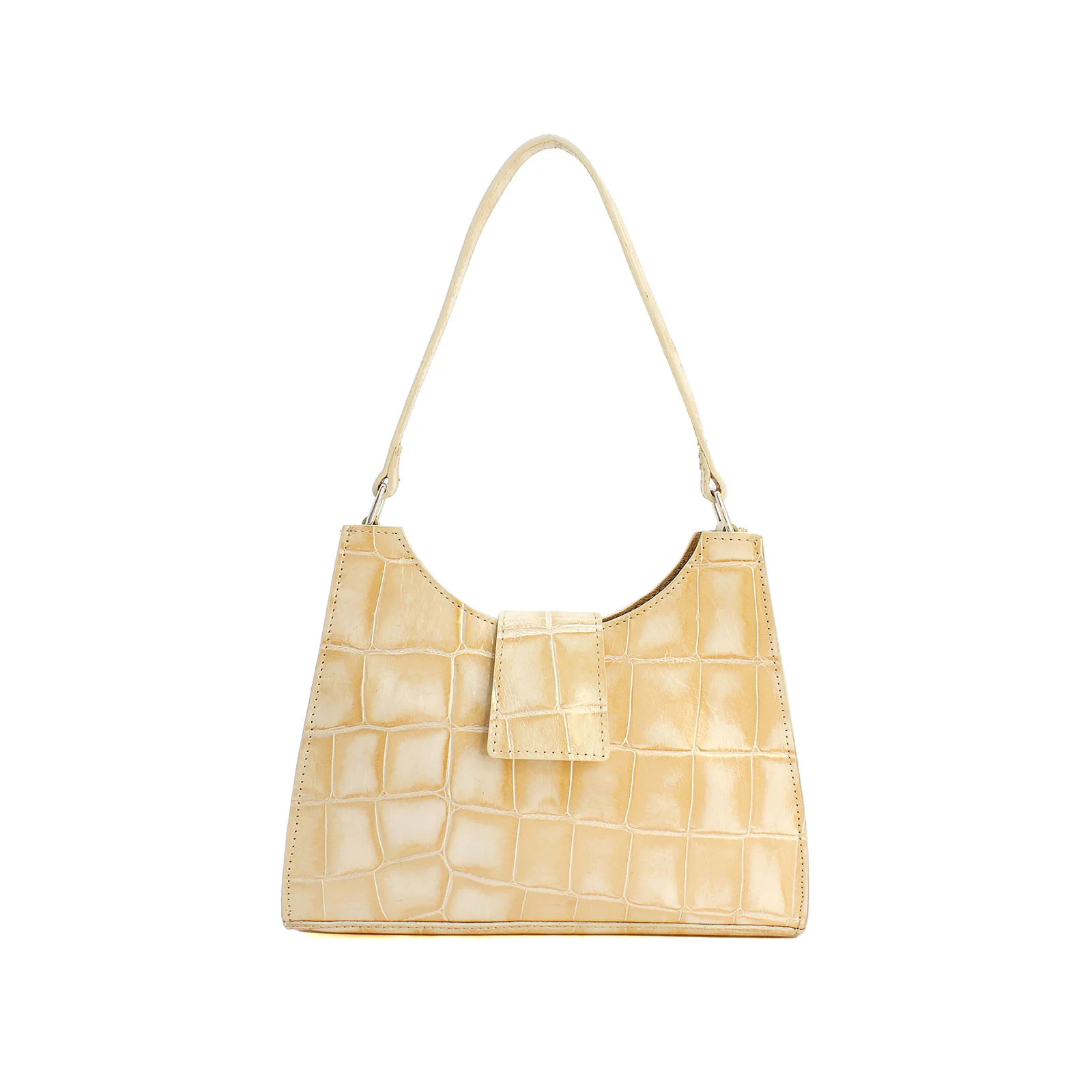 Baby Willa X Croc Embossed Leather - Cream | Streets Ahead Inc