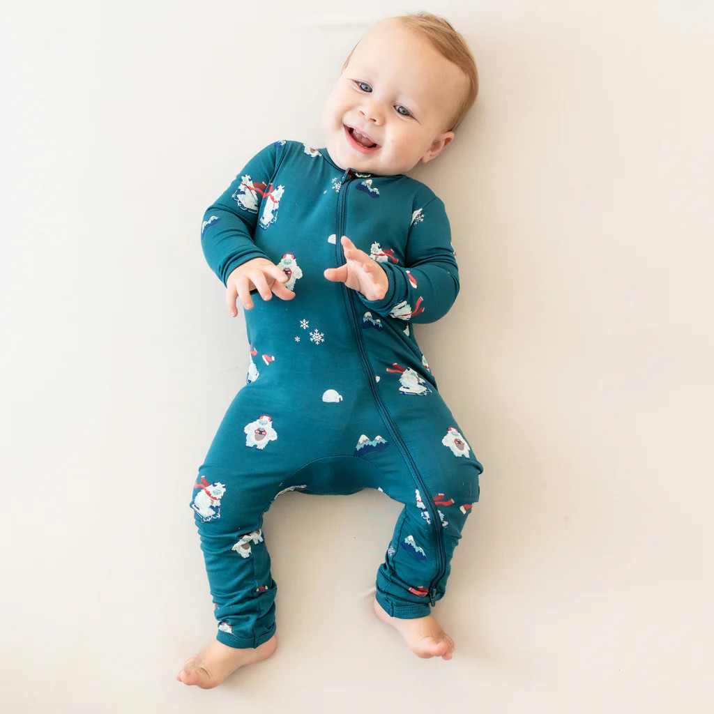 Zippered Romper in Yeti | Kyte BABY