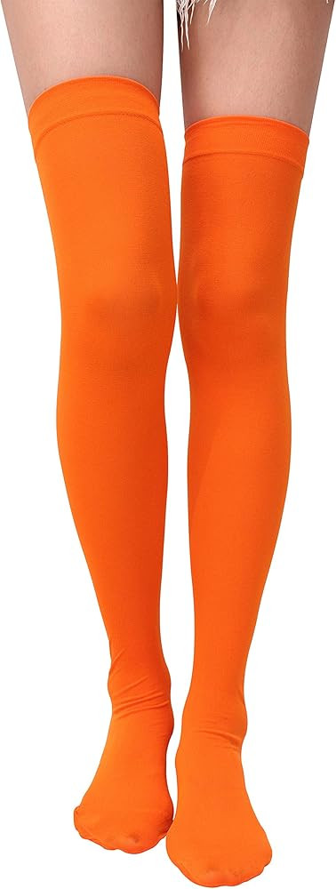Thigh High Socks Extra Long Stretchy Sock Women Over Knee High Opaque Stocking Daily Wear | Amazon (US)