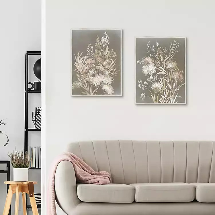 Delicate Bunch 2-pc. Framed Canvas Art Set | Kirkland's Home
