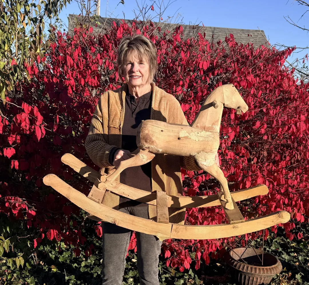 Old Primitive Antique Wooden Rocking Horse - Wood Hobby Horse Over 100 Years Old - Etsy | Etsy (US)