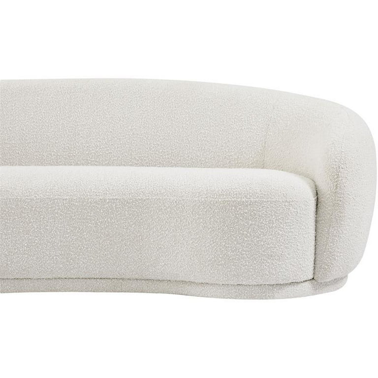 Meridian Furniture Hyde Cream Boucle Fabric Sofa | Walmart (US)