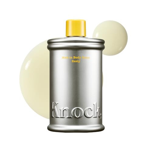 Knock Melt-In Body Toner, Instant Glass Body Glow, Ceramide Moisture Lock, Lightweight Milky Moisturizer, Zero Sticky, For All Skin, Citrus Zesty Scent, 10.14 fl oz | Amazon (US)