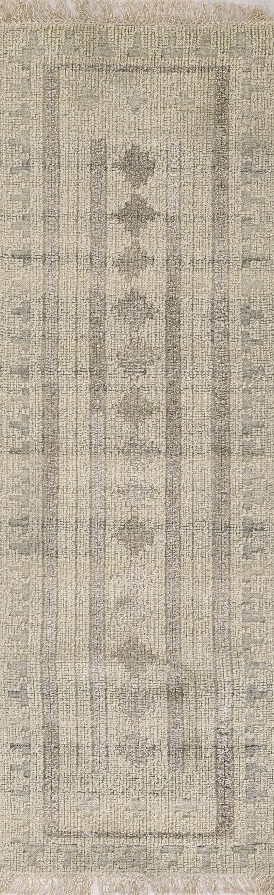 Momeni  Bristol Geometric Hand Woven Wool and Cotton Ivory Area Rug 2'3" X 8' Runner 8' Runner Ru... | Walmart (US)