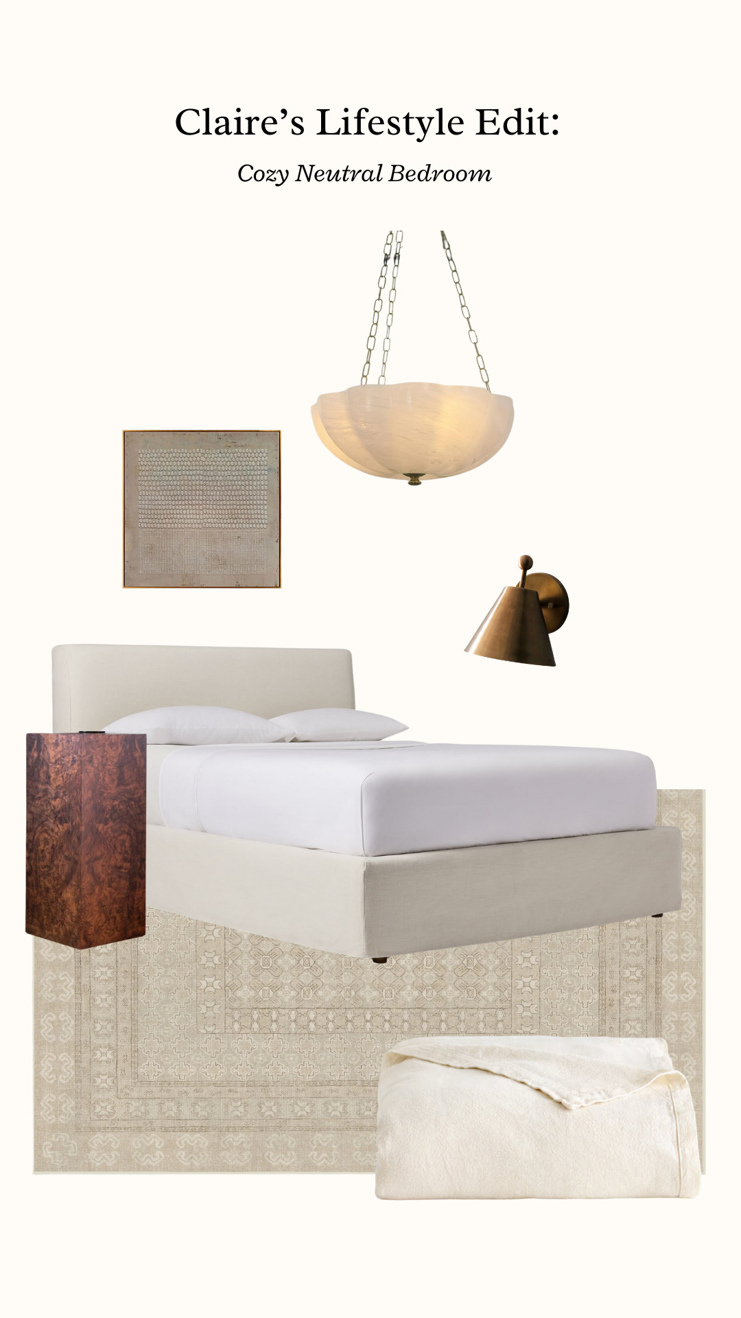 Cozy Neutral Bedroom 🤍🤎 

 