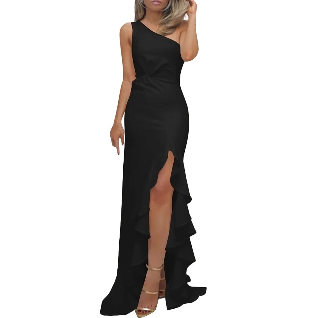 Cyber Monday Deals Womail Wedding Guest Dresses for Women Sexy Dresses for Women Womens One Shoul... | Walmart (US)
