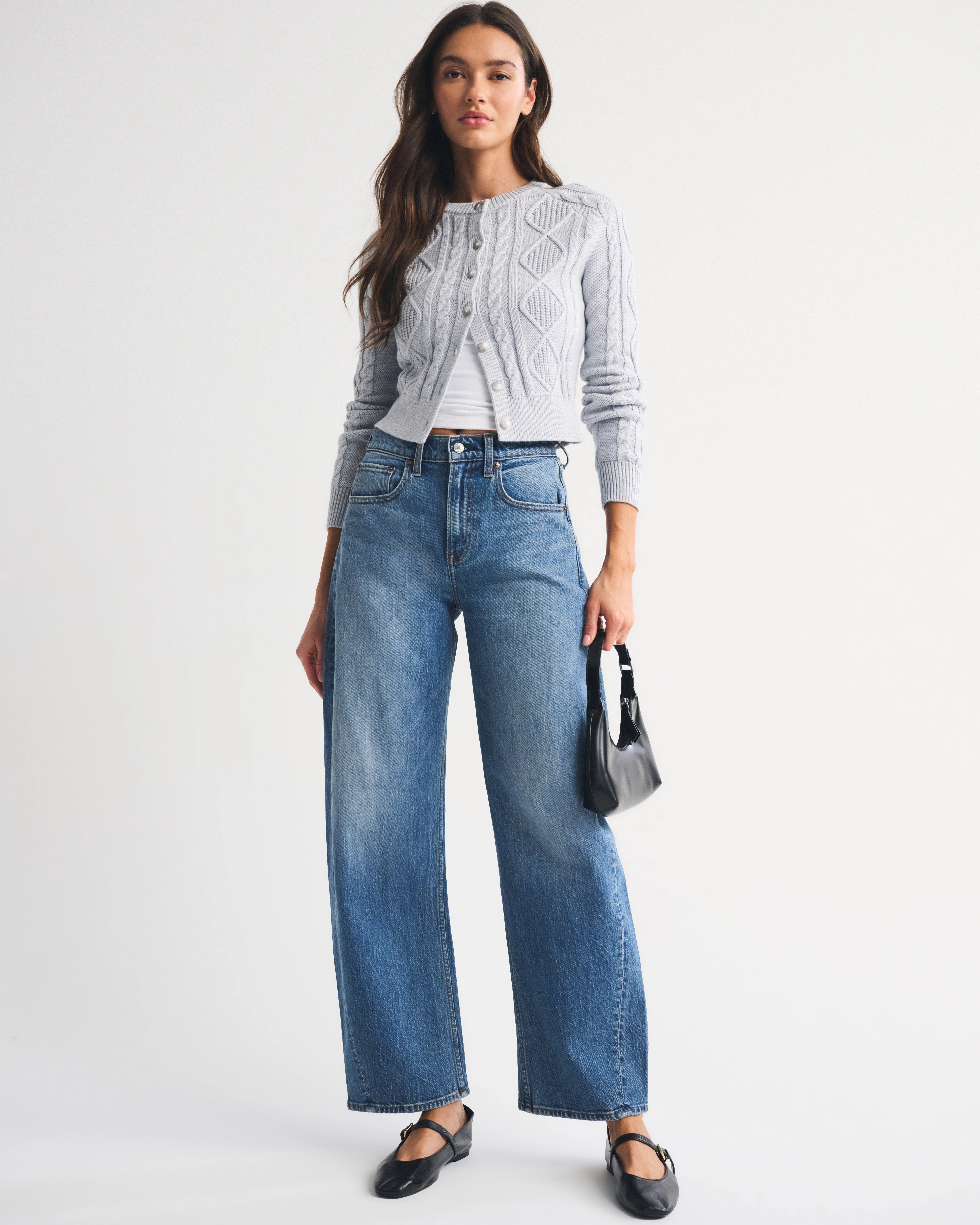 High Rise Barrel Jean | Abercrombie & Fitch (US)