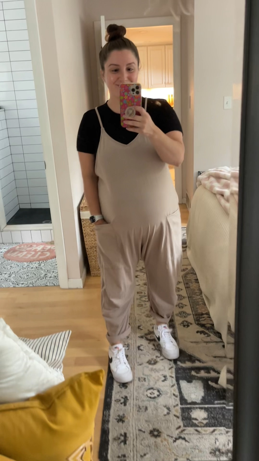 Cozy comfy fall outfit for pregnant mamas!

#LTKVideo #LTKBump #LTKMidsize