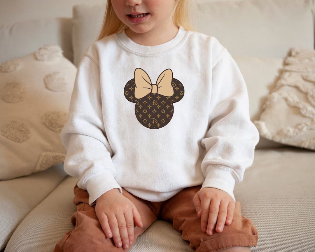 Disney Kids Designer Sweatshirt - Toddler Disney Sweater - Matching Disney Sweatshirt | Etsy (US)
