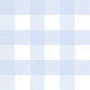 3" Buffalo Plaid half shade Soft Blue and white | Spoonflower