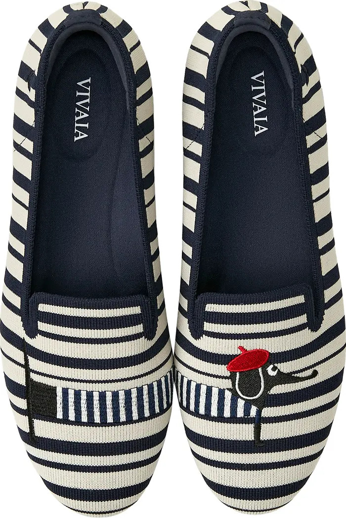 Round-Toe Embroidered Loafers | Nordstrom