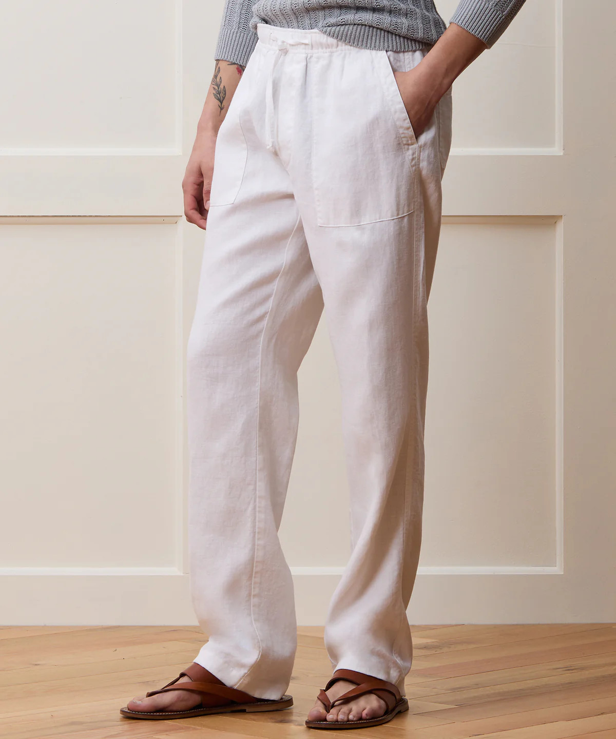 Straight Fit Linen Beach Pant | Todd Snyder