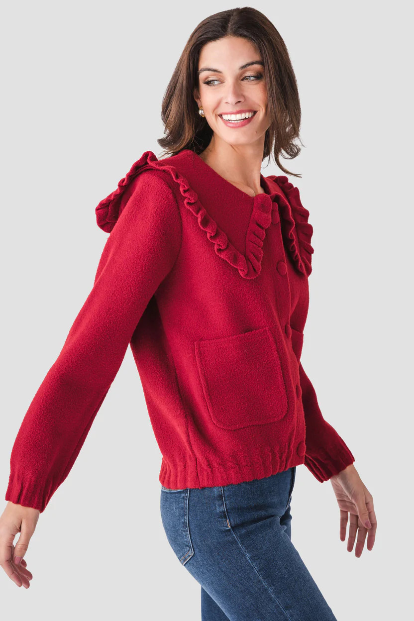 Aaron and Amber Peterpan Collar Cardigan | Social Threads