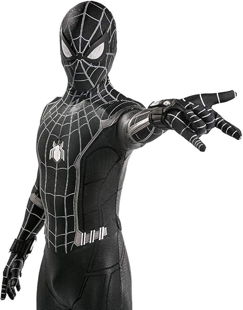 Lotusuncostume Black Superhero Bodysuit Spandex Zentai Suits Halloween Cosplay Costume | Amazon (US)