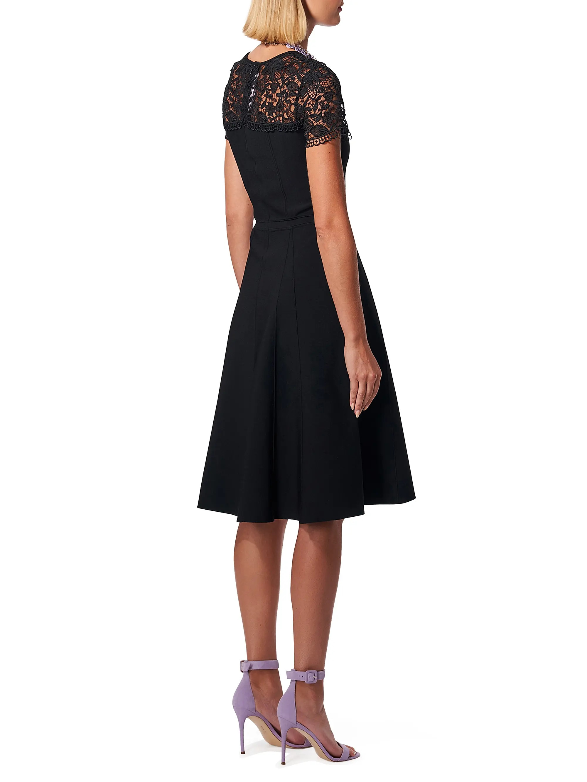 Knit Lace-Embellished Midi-Dress | Saks Fifth Avenue