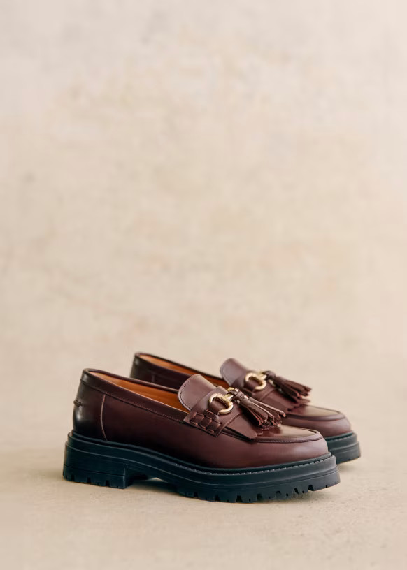 Amy Loafers - Iced chocolate  - Bovine leather - Sézane | Sezane Paris - US