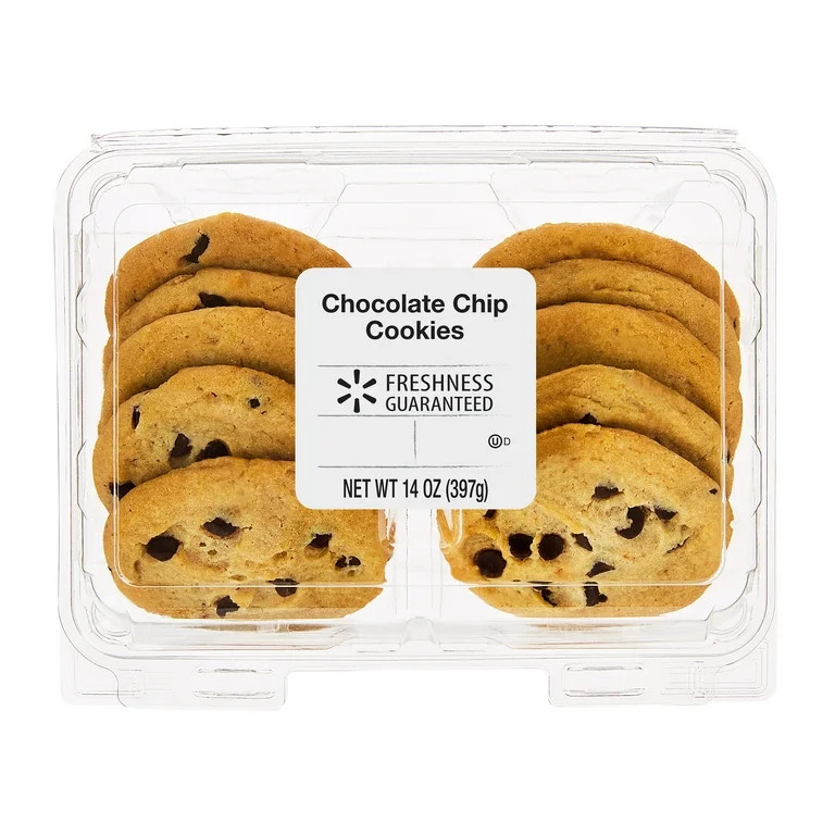 Freshness Guaranteed Chocolate Chip Baked Cookies, 14 oz, 10 Count | Walmart (US)
