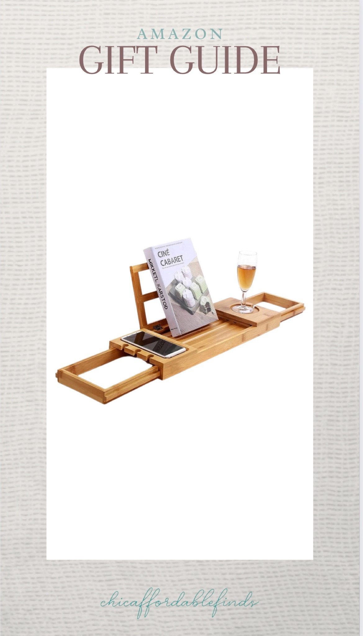 Gift her with this multi functional bathtub caddy, this holiday season. 

#LTKhome #LTKGiftGuide #LTKfindsunder50