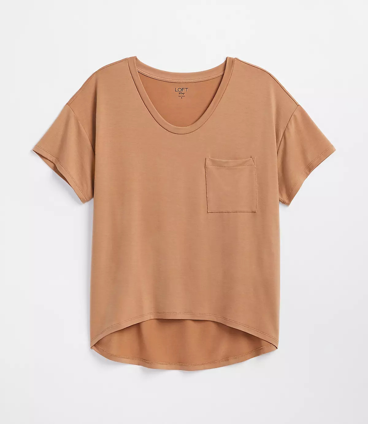 Oversized Luxe Knit Pocket Pajama Top | LOFT