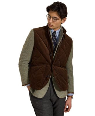 Polo Ralph Lauren Men's Hurston Quilted Corduroy Lined Vest - Cooper Brown | Macy's