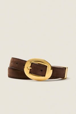 Chocolate Vintage Brass Buckle Belt | Tuckernuck (US)