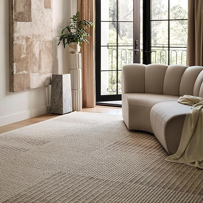Rugs USA X Frenshe Interiors by Ashley Tisdale 7'6" x 9'6" Montceito Tiled Wool Indoor Area Rug f... | Amazon (US)