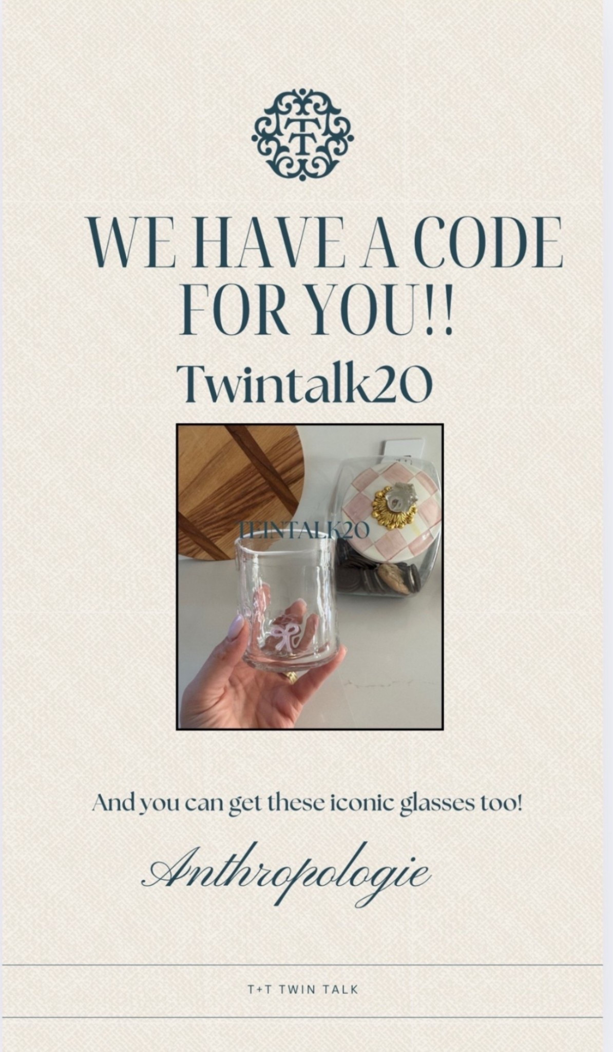 Use our code: TWINTALK20 for 20% off! 





#LTKHome #LTKGiftGuide #LTKSaleAlert