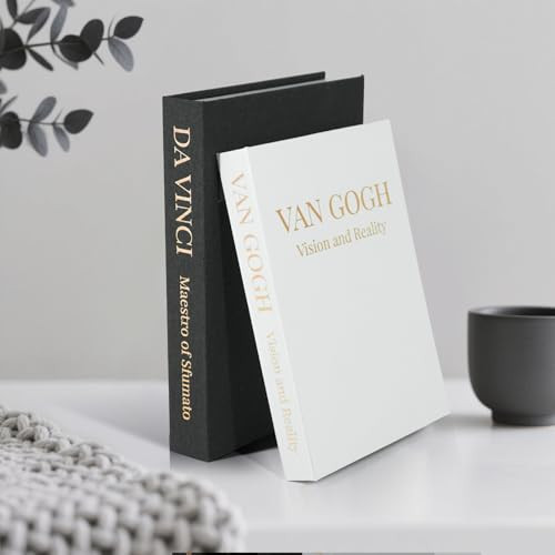 Nicefurn Decorative Books, 2 PCS Linen Fake Books for Coffee Table Decors, Modern Home and Shelf Decor, Gray Beige Aesthetic Decor Book with Storage Box - for Mantel Decorations and Photo Storage | Amazon (US)