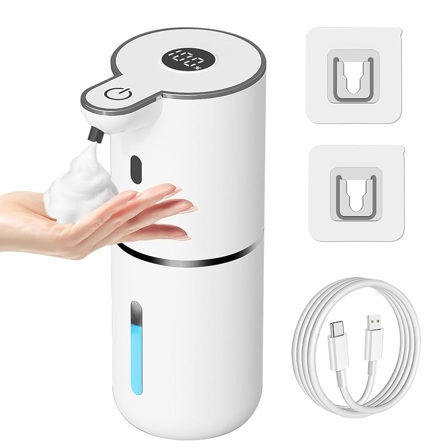 Automatic Foaming Soap Dispenser Touchless, USB Rechargeable Smart Hand Soap Dispenser, 6-Level A... | Amazon (US)