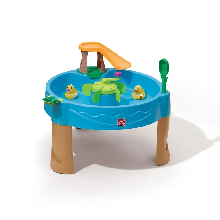 Step2 Duck Pond Blue Plastic Toddler Water Table with 6-Piece Playset | Walmart (US)