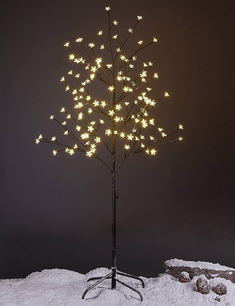 Lightshare Cherry Blossom Tree 5FT 128 LED Lighted Tree for Decoration Inside and Outside, Home P... | Amazon (US)