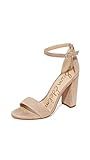 Sam Edelman Women's Yaro Suede Sandals, Oatmeal, Tan, 10.5 Medium US | Amazon (US)
